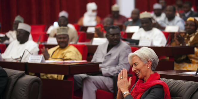 Christine Lagarde, le 21 décembre, à Niamey.