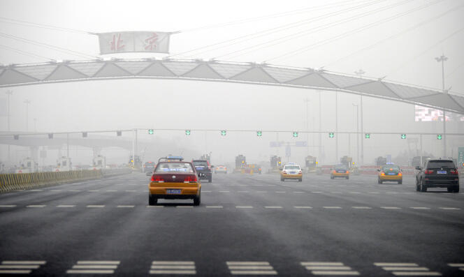 Pollution à Pékin, le 5 décembre