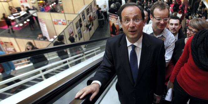 François Hollande en déplacement à Nantes, le 19 janvier.