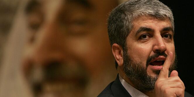 Khaled Mechaal, chef de l'aile politique du Hamas en exil à Damas, le 17 août 2005.