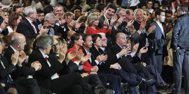 La plupart des principaux dirigeants socialistes étaient présents au Bourget, le 22 janvier, lors du discours de François Hollande.