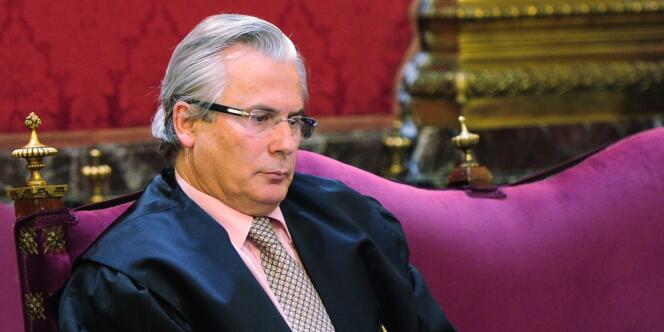 Le juge Baltasar Garzon est accusé d'avoir autorisé des enquêtes sur les crimes du franquisme - ici, le 17 janvier 2012 à Madrid.