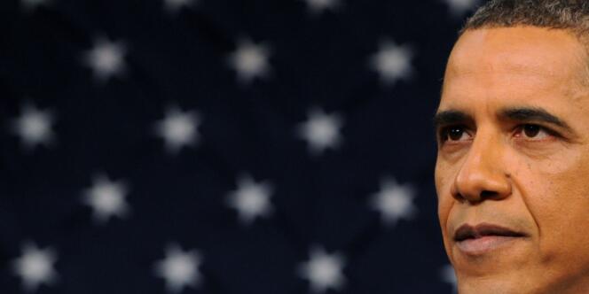 Barack Obama, au Capitol, pour le discours sur l'Etat de l'Union, le 24 janvier 2012.