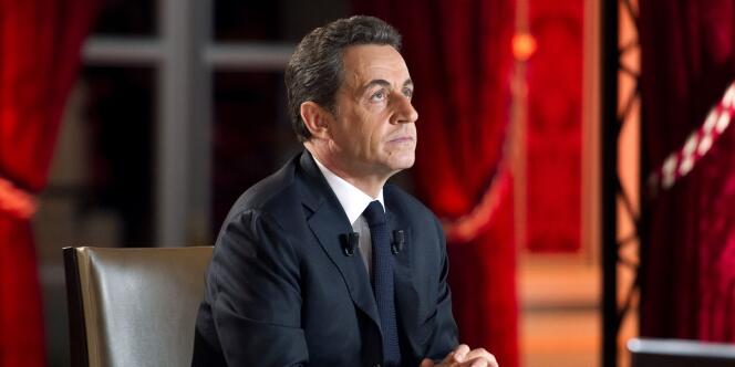 Nicolas Sarkozy le 29 janvier 2012.
