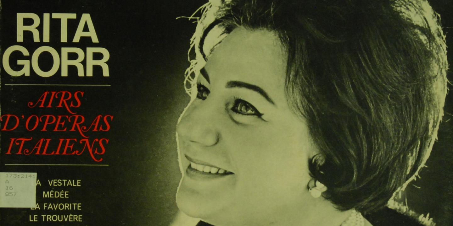 Rita Gorr Cantatrice Belge Legendaire Mezzo Soprano