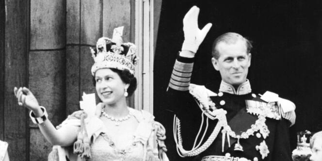 Elizabeth II et le prince Philip, le 2 juin 1953.