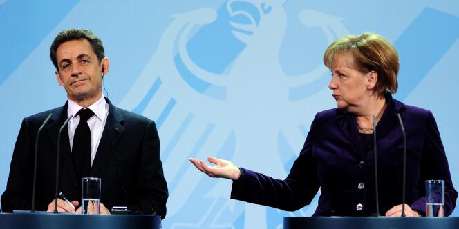 La chancelière allemande Angela Merkel s'est jetée dans la bataille électorale en faveur de Nicolas Sarkozy - ici, le 9 janvier 2011, à Berlin.