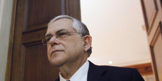 Lucas Papadémos, le premier ministre grec, le 5 février 2012 à Athènes.