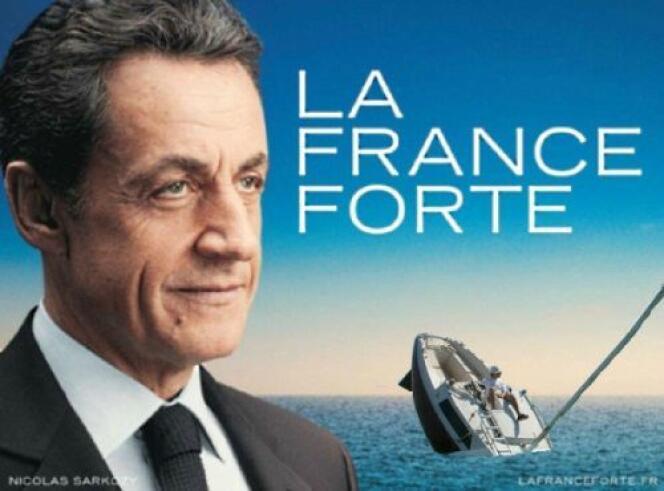 Détournement de l'affiche de Nicolas Sarkozy.