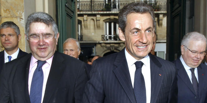 Claude Allègre et Nicolas Sarkozy, le 26 septembre 2011.