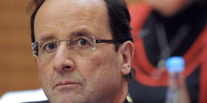 François Hollande à Tulle, le 17 février.