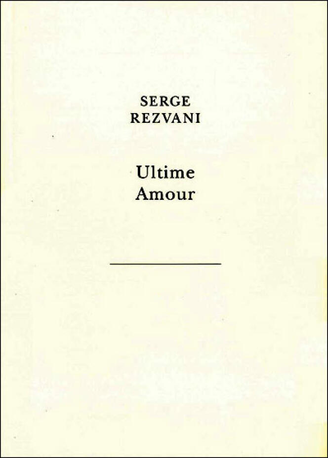 Couverture de l'ouvrage de Serge Rezvani, 
