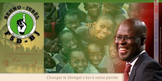 Extrait d'affiche du FSD Benno Jubël, parti du candidat Cheikh Bamba Dièye.