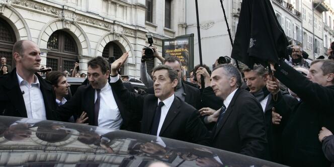 Nicolas Sarkozy à Bayonne, jeudi.