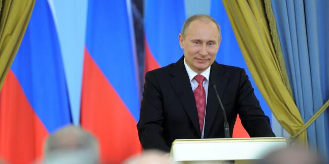 Vladimir Poutine, le 3 mars 2012, à Moscou.
