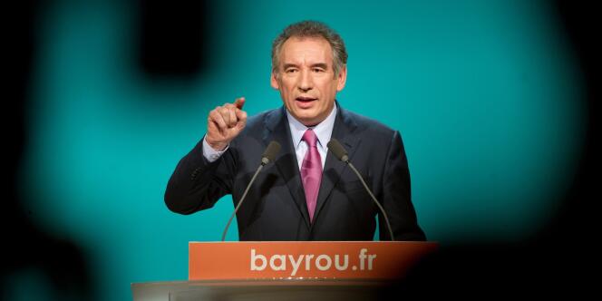 François Bayrou, le 10 mars à Toulouse.
