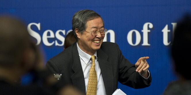 Le gouverneur de la banque centrale chinoise, Zhou Xiaochuan, en mars à Pékin. 