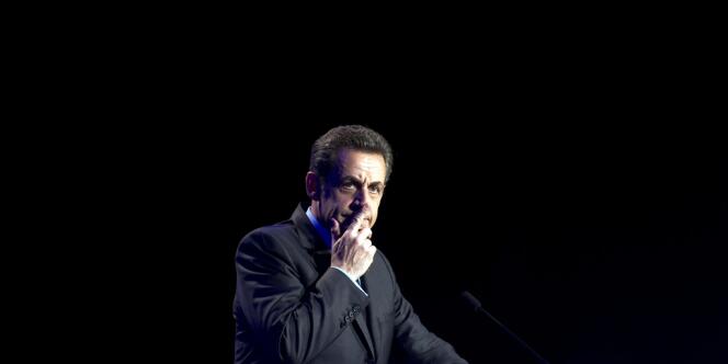 Nicolas Sarkozy au parc des expositions de Besançon, le 30 mars 2012. 