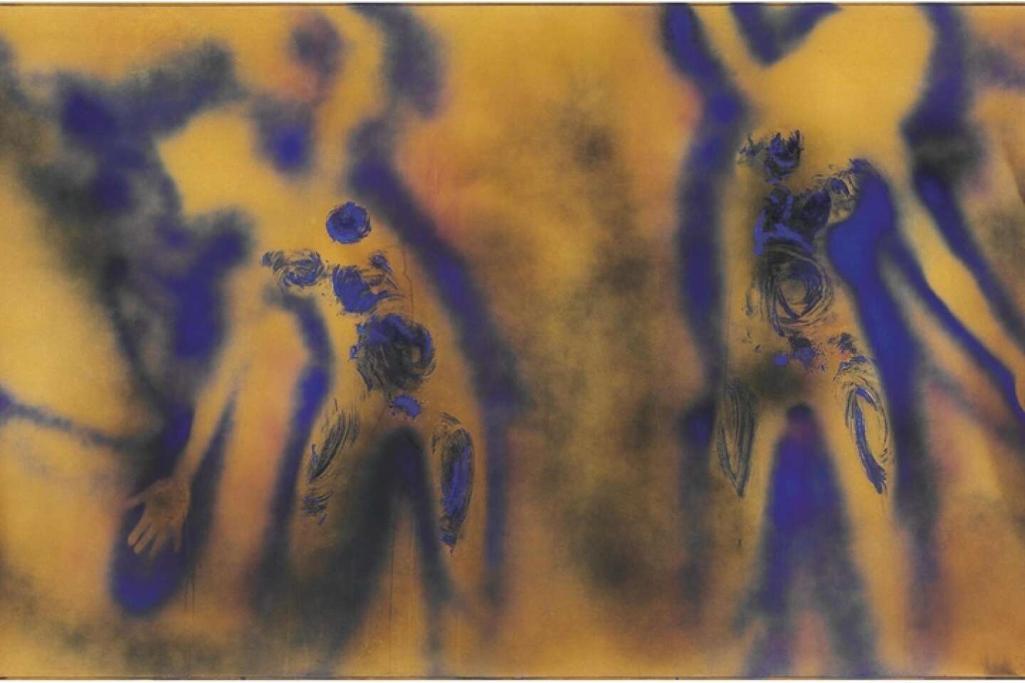 Une œuvre d'Yves Klein : le Mur de feu