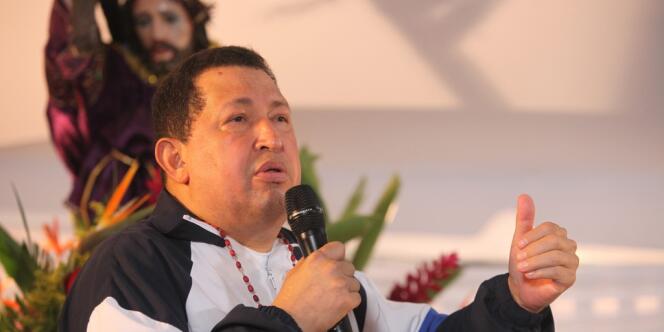 o Chavez lors d'une messe à Barinas, au Venezuela, jeudi 5 avril.