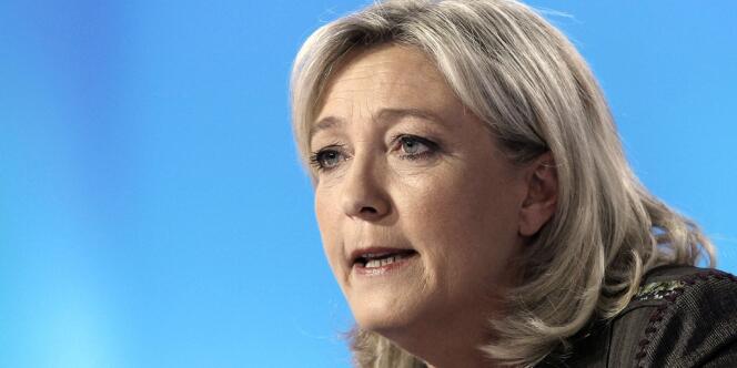 La candidate du FN, Marine Le Pen, le 11 avril.