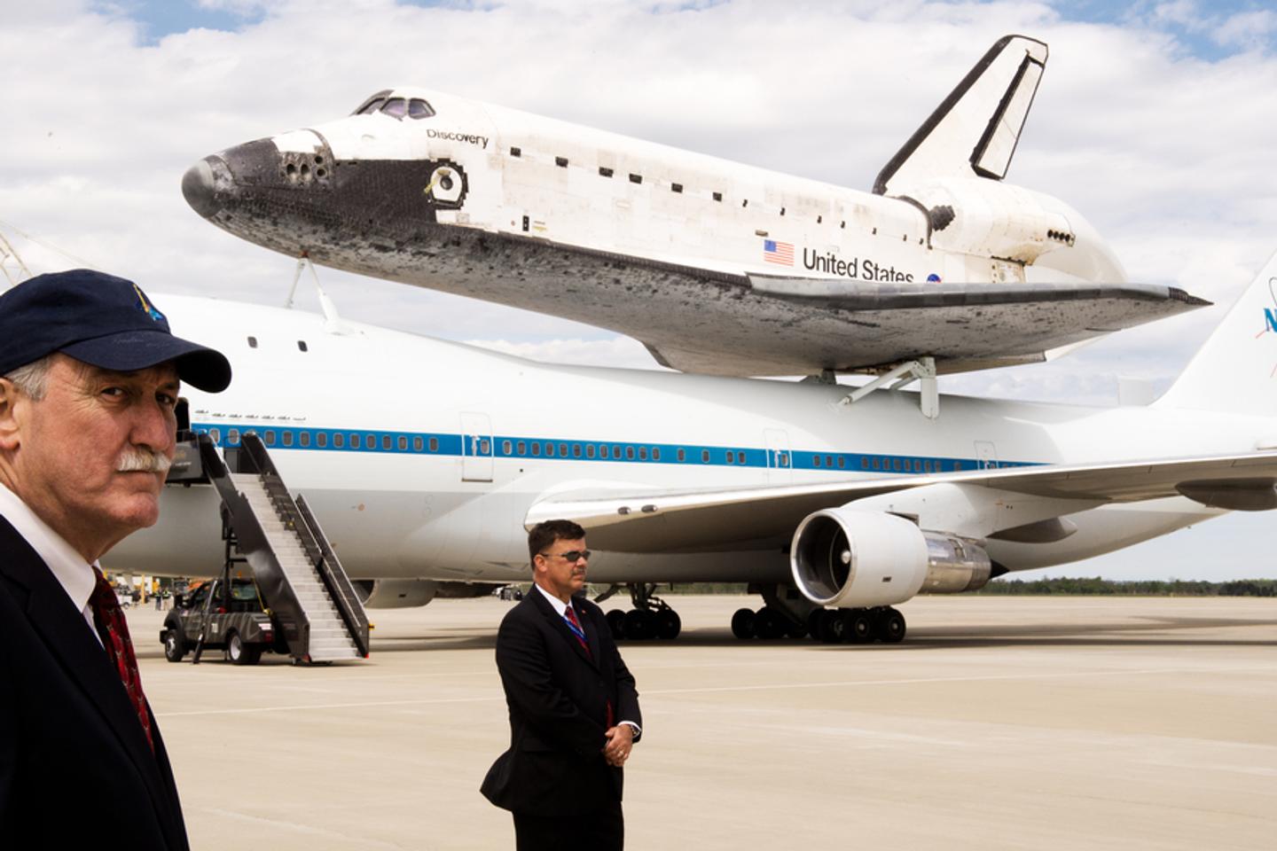 sur le point de lancer la navette spatiale