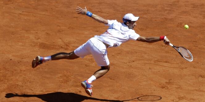 Novak Djokovic, vendredi à Monte-Carlo.