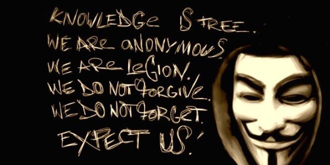 La devise des Anonymous.