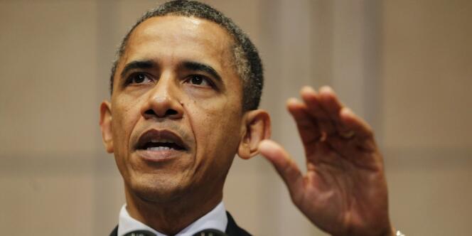 Le président américain Barack Obama, lors de son discours à Washington, le 23 avril.