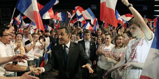 En meeting, samedi Nicolas Sarkozy a réfuté les accusations de DSK.