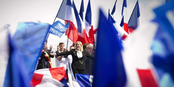  Marine Le Pen, le 1er mai à Paris.