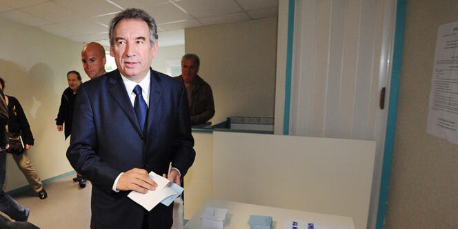 François Bayrou lors du second tour de la présidentielle, le 6 mai.