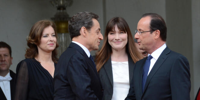 Nicolas Sarkozy et François Hollande, le 15 mai 2012.