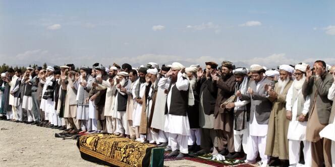 Les funérailles du sénateur Arsala Rahmani, à Kaboul, le 14 mai 2012.