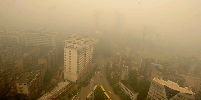 La ville de Wuhan, dans la province du Hubei, le 11 juin 2012.