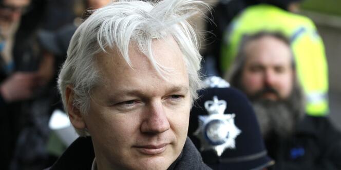 Julian Assange, à Londres, le 1er février 2012. 