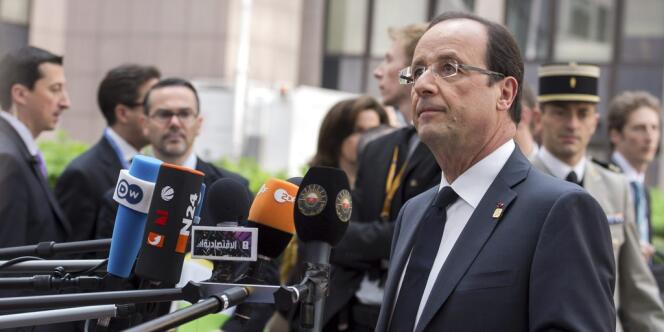 François Hollande, à son arrivée au Conseil européen, vendredi 29 juin.