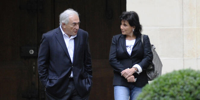 Dominique Strauss-Kahn et Anne Sinclair, le 4 septembre 2011 à Paris.