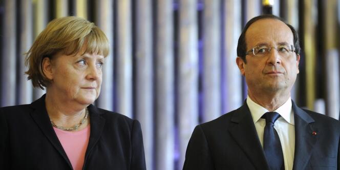 François Hollande et Angela Merkel à Reims, le 8 juillet. 