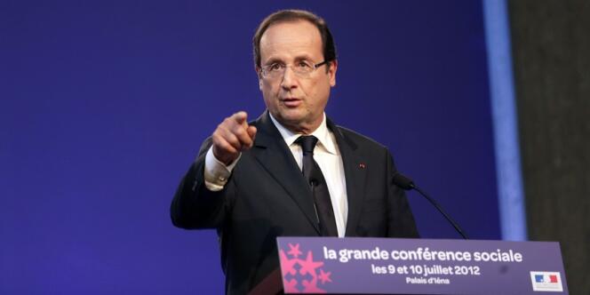 François Hollande a ouvert lundi 9 juillet au matin la grande conférence sociale, au siège du Conseil économique, social et environnemental au palais d'Iéna, à Paris. 