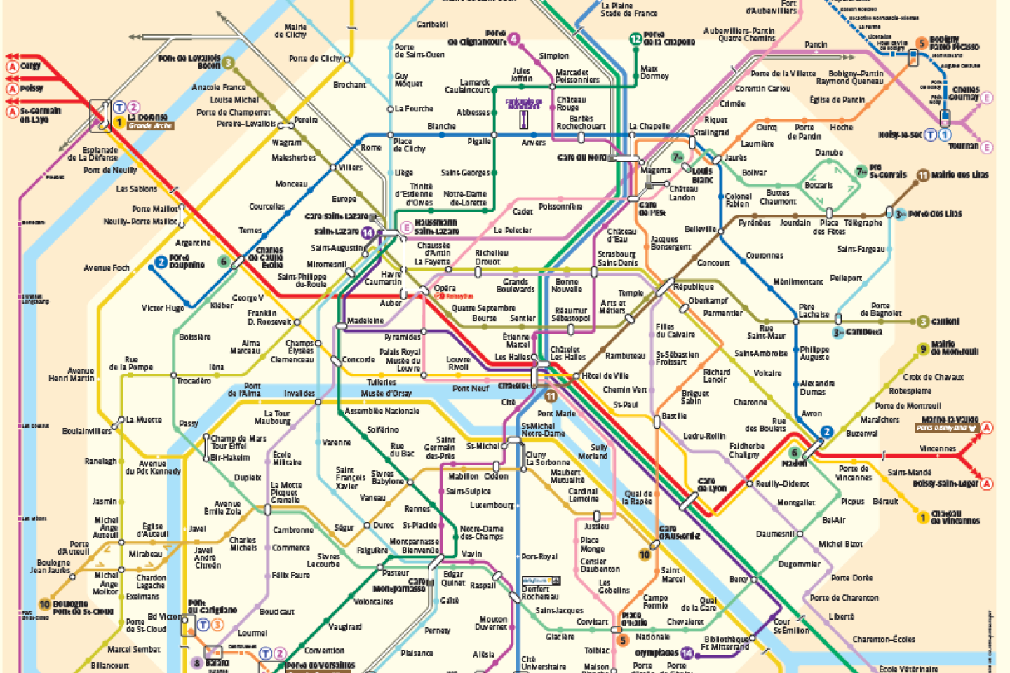 Le plan du métro parisien devient utilisable gratuitement
