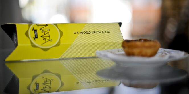 Un pastel de nata vendu dans l'établissement Nata Lisboa.