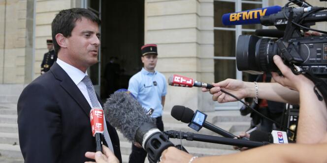 Manuel Valls, le 22 août à l'Elysée.