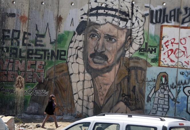 Portrait de Yasser Arafat à Ramallah, en août 2012.