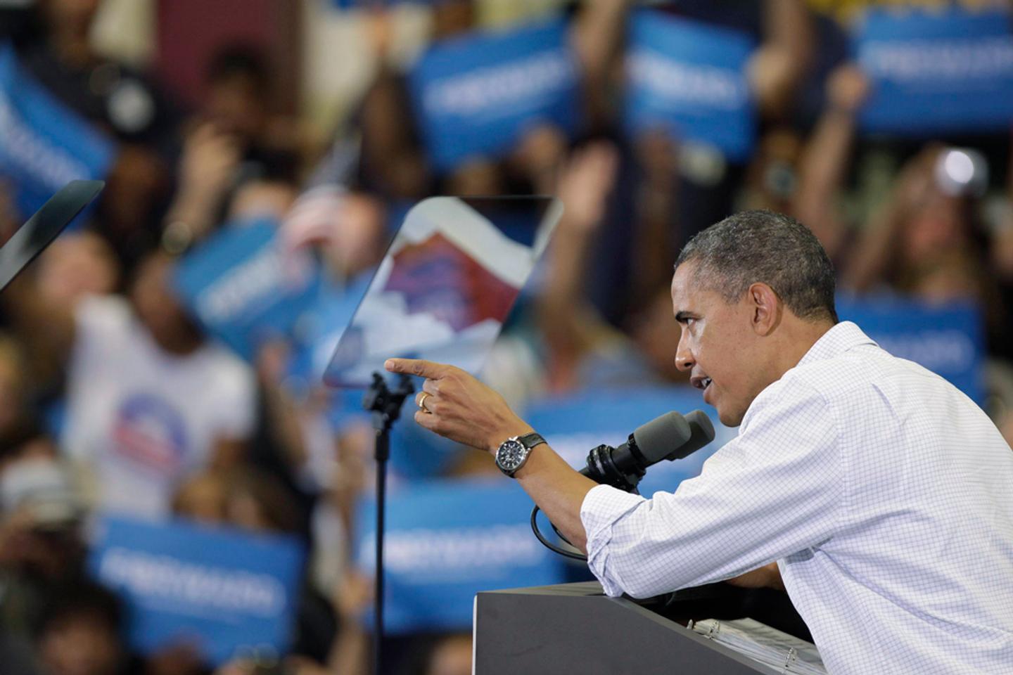 Barack Obama en campagne auprès des cols bleus de l'Ohio
