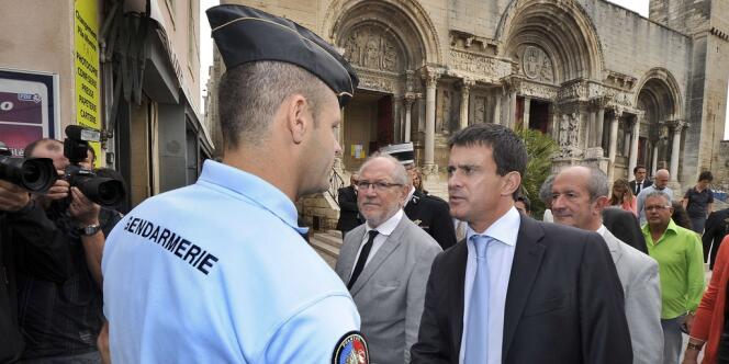 Manuel Valls, le 17 septembre 2012 à Saint-Gilles, dans le Sud de la France.