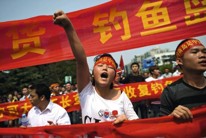 Manifestation anti-japonaise en Chine, le 18 septembre 2012.