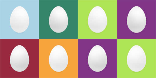 Les images par défaut des profils Twitter : les œufs.