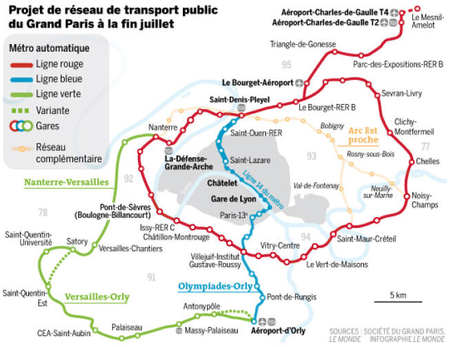 Projet de réseau de transport public du 