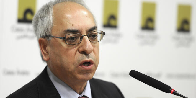 Abdelbasset Sayda, président du Conseil national syrien (CNS), à Madrid, le 3 septembre.